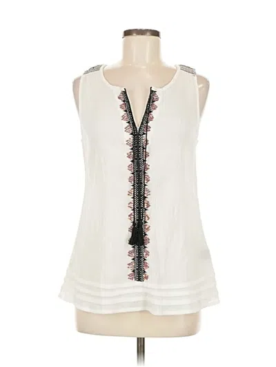 Pre-owned Sanctuary Sleeveless Blouse In White