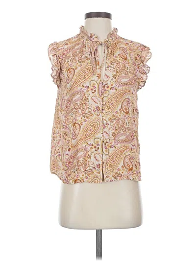Pre-owned Sanctuary Sleeveless Blouse In White
