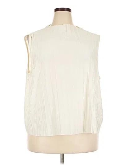 Pre-owned Sanctuary Sleeveless Blouse In White