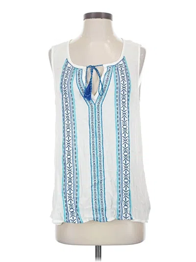 Pre-owned Sanctuary Sleeveless Blouse In White