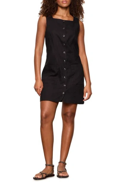 Sanctuary Sleeveless Square Neck Minidress In Black