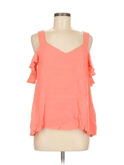 Pre-owned Sanctuary Sleeveless Top Orange Cold Shoulder Neckline Tops