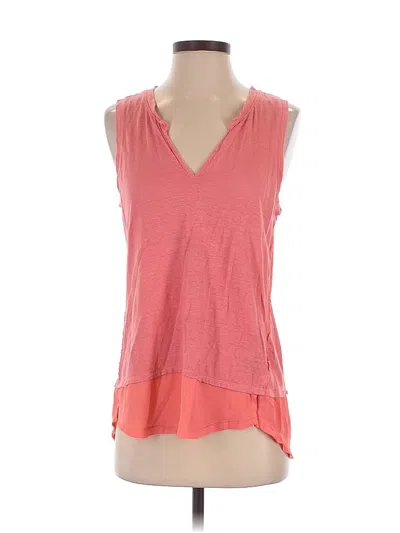 Pre-owned Sanctuary Sleeveless Top Orange V Neck Tops
