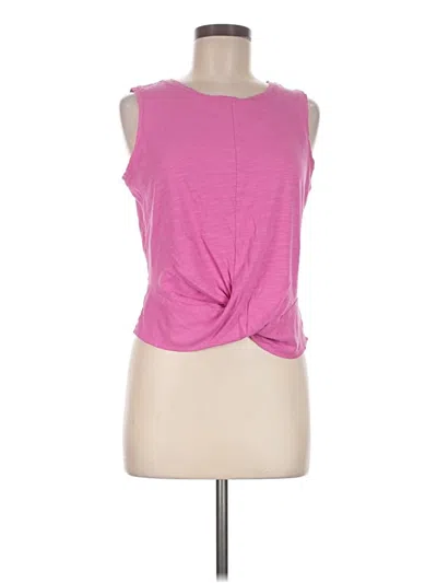 Pre-owned Sanctuary Sleeveless Top Pink Keyhole Neckline Tops