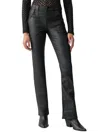 Sanctuary Slick Hayden Standard Rise Bootcut Pants In Black In Black