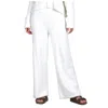 Sanctuary Slow Down Pants Women's White Wide Leg Elastic Waist Outdoor Jdm590 In White