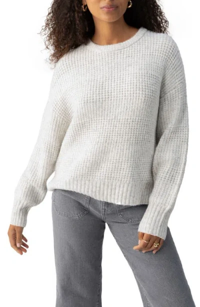 Sanctuary Snow Bunny Fuzzy Sweater In Chalk Heather