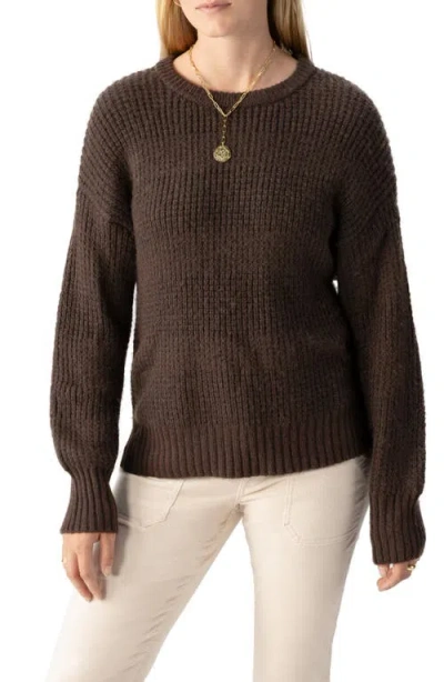 Sanctuary Snow Bunny Fuzzy Sweater In Coffee