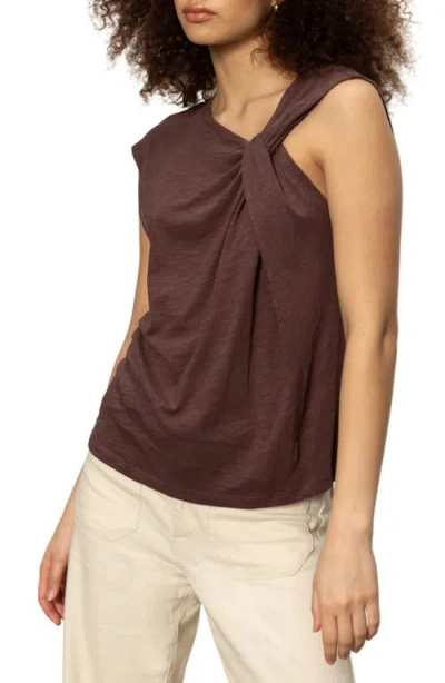 Sanctuary So Twisted Asymmetric Top In Brown