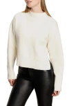 Sanctuary Soft Touch Mock Neck Sweater In White