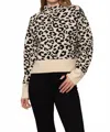Sanctuary Soft Touch Popover Spots Sweater In Leopard In Black