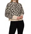 Sanctuary Soft Touch Popover Spots Sweater In Leopard In Black