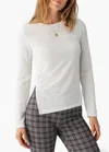 Sanctuary Something About Her Slub Crewneck Top In Multi