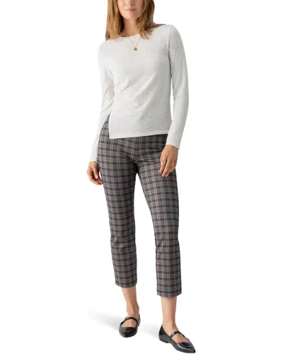 Sanctuary Something About Her Slub Crewneck Top In Chalk Heather