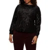 Sanctuary Sparkle Together Sequin Top In Black