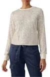 Sanctuary Sparkle Together Sequin Top In White