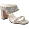 Sanctuary Spears Womens Leather Block Heel Mule Sandals In Multi