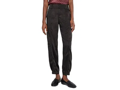 Sanctuary Sphere Satin Pants Women's Clothing Black: 24, Polyester