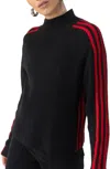 Sanctuary Women's Striped Mock-neck Long-sleeve Sweater In Multi