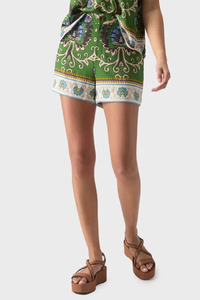 Sanctuary Spring Breaker Short In Mezzo Tile In Green