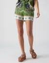 Sanctuary Spring Breaker Shorts In Mezzo Tile In Green