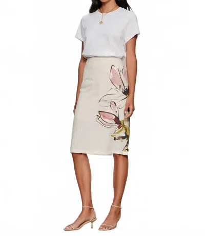 Sanctuary Spring Pencil Skirt In Fleur In Multi