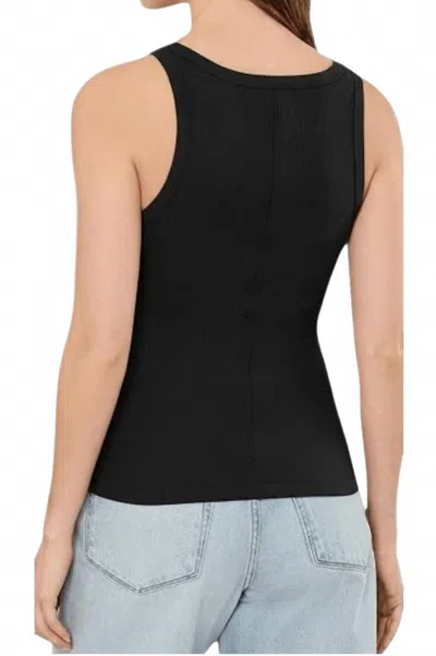 Sanctuary Sprinter Rib Tank Top In Black