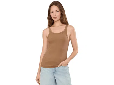 Sanctuary Sprinter Rib Tank Women's Clothing Toasted Coconut: Lg (us 10-12) In Brown