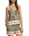 Sanctuary Button Back Sleeveless Top In Mezzo Sage