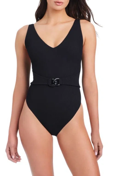 Sanctuary Stay Connected Belted One-piece Swimsuit