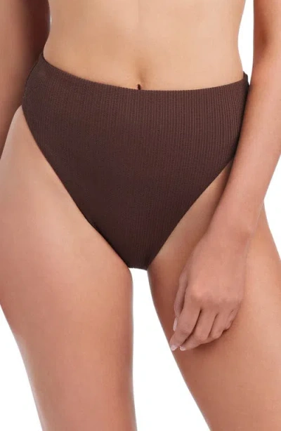 Sanctuary Stay Connected High Cut Bikini Bottoms