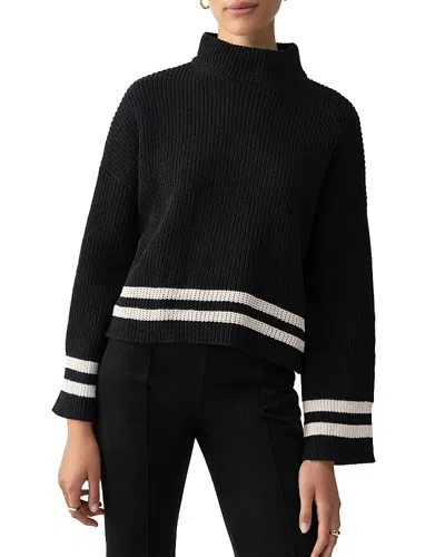 Sanctuary Stay Cozy Stripe Sweater In Black Toasted