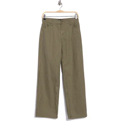 Sanctuary Straight Leg Jeans In Fatigue Green