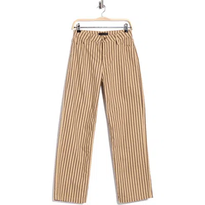 Sanctuary Straight Leg Jeans In Natural Stripe