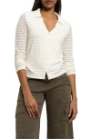 Sanctuary Stretch Lace Button-up Shirt