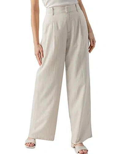 Sanctuary Striped Pleat Front Trousers In Neutral