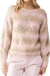 Sanctuary Stripe Pointelle Stitch Sweater In Multi