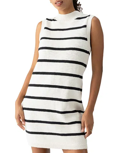 SANCTUARY STRIPED SLEEVELESS SWEATER DRESS