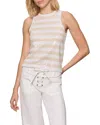 Sanctuary Summer Shine Sequin Shell Tank In White In White