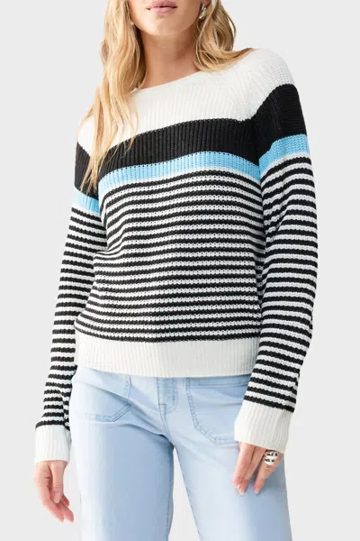 Sanctuary Summit Sweater In Sky Blue Stripe In Multi