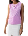 Sanctuary Sun's Out Knot Shoulder Tee In Iris