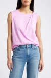 Sanctuary Women's Sun's Out Cotton Knotted Sleeveless Tee In Iris