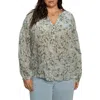 Sanctuary Sunday's Best Floral Print Top In Green