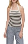 Sanctuary Sunkissed Rib Halter Sweater In White