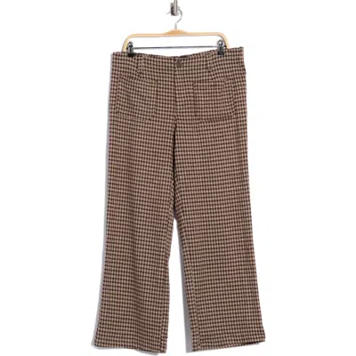 Sanctuary Supernova High Waist Wide Leg Double Knit Pants In Multi