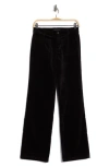 Sanctuary Supernova Velvet Wide Leg Pants In Black