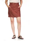 Sanctuary Surplus Patch Pocket Linen Mini Skirt In Clay
