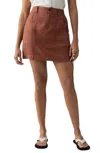 Sanctuary Surplus Patch Pocket Linen Mini Skirt In Clay