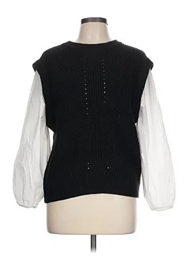 Pre-owned Sanctuary Sweater Vest In Black