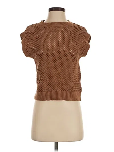 Pre-owned Sanctuary Sweater Vest In Brown